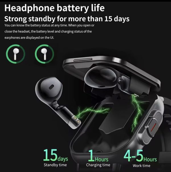 SMART SPORT WATCH + HEADPHONES (2in1) - Image 3